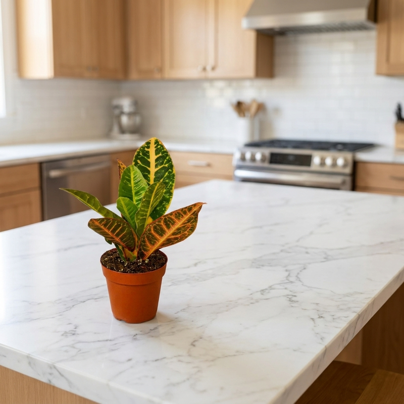 Croton Petra in a kitchen [lifestyle]